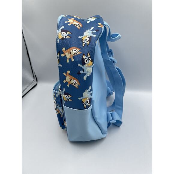 Bluey and Bingo Mini Blue Faux Leather Backpack - Picture 6 of 10